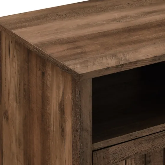 Grooved Door Barnwood Side Table-Kirkland's Home Best Sale