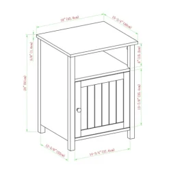 Grooved Door Barnwood Side Table-Kirkland's Home Best Sale