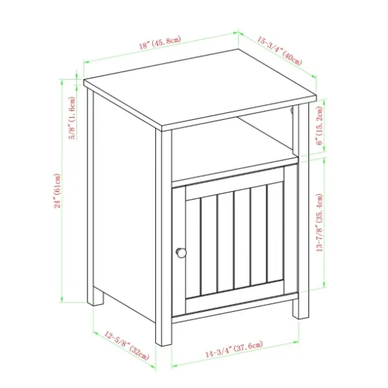 Grooved Door Barnwood Side Table-Kirkland's Home Best Sale