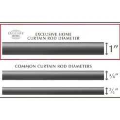 Gunmetal Adjustable Torch Curtain Rod, 120 In.-Kirkland's Home Online