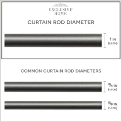 Gunmetal Hyde Wrap Around Curtain Rod, 120 In.-Kirkland's Home Sale