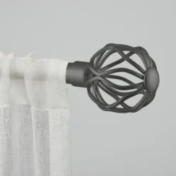 Gunmetal Open Sphere Curtain Rod, 72 In.-Kirkland's Home Flash Sale
