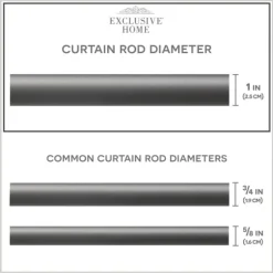Gunmetal Open Sphere Curtain Rod, 72 In.-Kirkland's Home Flash Sale