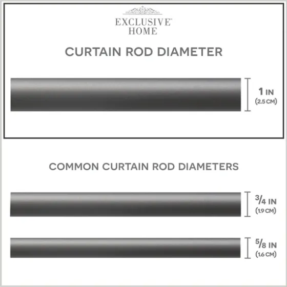 Gunmetal Open Sphere Curtain Rod, 72 In.-Kirkland's Home Flash Sale