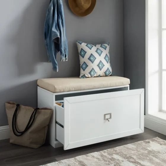 Halie Modern Upholstered Storage Bench-Kirkland's Home Cheap