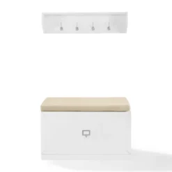 Halie Modern Upholstered 2-Pc. Hall Tree Set-Kirkland's Home Flash Sale