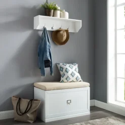 Halie Modern Upholstered 2-Pc. Hall Tree Set-Kirkland's Home Flash Sale
