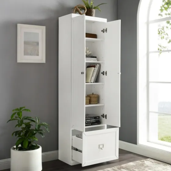 Halie White Wood 2-Door Pantry Closet-Kirkland's Home Cheap