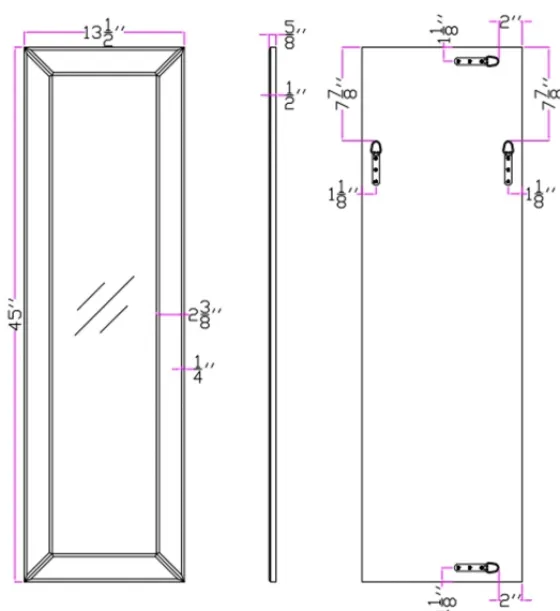 Halifax Long Beveled Edge Wall Mirror-Kirkland's Home Cheap