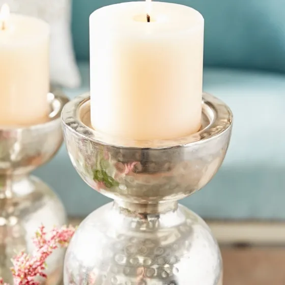 Hammered Metal Orb Candle Holder, 18 In.-Kirkland's Home Cheap