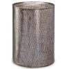 Hammered Pewter Barrel Accent Table-Kirkland's Home Discount