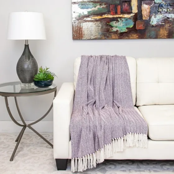Hand Loomed Herringbone Throw-Kirkland's Home Flash Sale