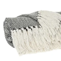 Hand Loomed Herringbone Throw-Kirkland's Home Cheap