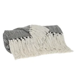 Hand Loomed Herringbone Throw-Kirkland's Home Cheap