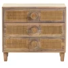 Hand Woven Cane 3-Drawer Wood Chest-Kirkland's Home Fashion