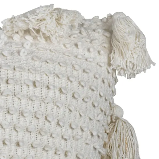 Hand Woven Knot Pillow With Tassels, 24 In.-Kirkland's Home New