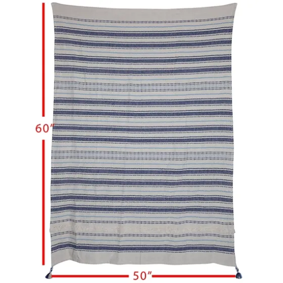 Hand Woven Striped Throw Blanket-Kirkland's Home Discount