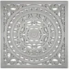 Handcarved Floral Medallion Wood Wall Plaque-Kirkland's Home Fashion