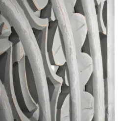 Handcarved Floral Medallion Wood Wall Plaque-Kirkland's Home Fashion