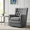 Hand-Tufted Swivel Glider Accent Chair-Kirkland's Home Discount