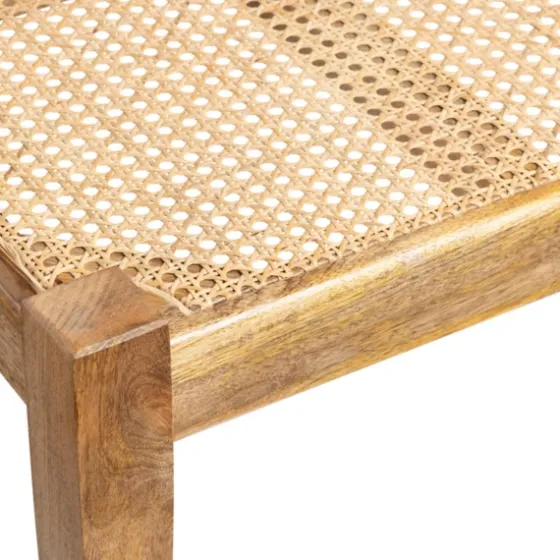 Handwoven Rattan Cane And Mango Wood Bench-Kirkland's Home Hot