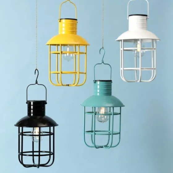 Hanging Cage Solar Powered Lantern-Kirkland's Home Hot