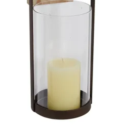 Hanging Lantern Fir Wood And Iron Sconce-Kirkland's Home Cheap
