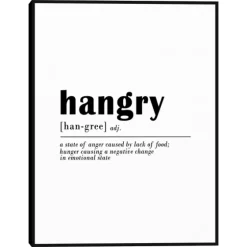 Hangry Definition Canvas Art Print-Kirkland's Home Best Sale