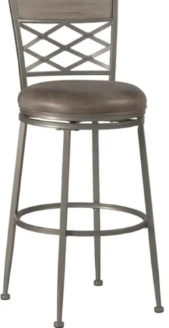 Hanover Swivel Pewter Garden Lattice Counter Stool-Kirkland's Home Hot