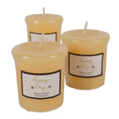 Happy Day Honey Votive Candles, Set Of 8-Kirkland's Home Hot