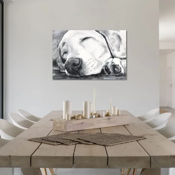 Happy Dreams Dog Giclee Canvas Art Print, 40X26-Kirkland's Home Best Sale