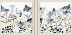 Happy Garden Diptych Framed Art Prints, Set Of 2-Kirkland's Home Clearance