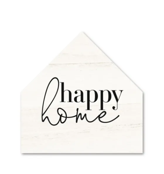 Happy Home House Shaped Canvas Art Print-Kirkland's Home Discount