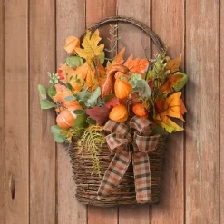 Harvest Arrangement In Woven Wall Basket-Kirkland's Home Fashion