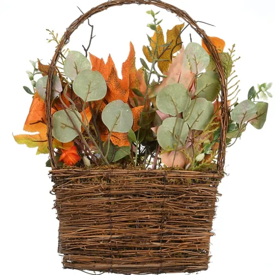 Harvest Arrangement In Woven Wall Basket-Kirkland's Home Fashion
