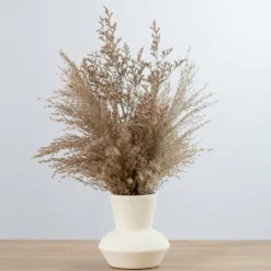 Harvest Reed Grass Arrangement In White Vase-Kirkland's Home Outlet