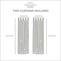 Hazel Sheer Braid 2-Pc. Curtain Panel Set, 96 In.-Kirkland's Home Flash Sale