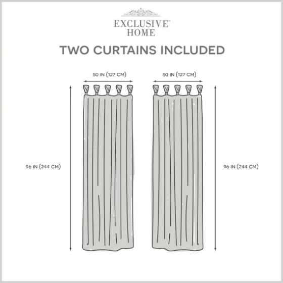 Hazel Sheer Braid 2-Pc. Curtain Panel Set, 96 In.-Kirkland's Home Flash Sale
