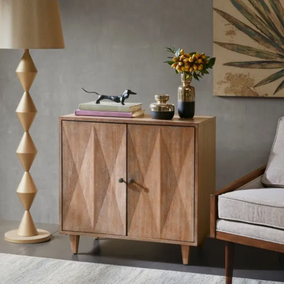 Hazelnut Prism Cabinet-Kirkland's Home Best