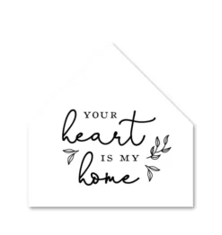 Heart Is Home House Shaped Canvas Art Print-Kirkland's Home New