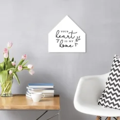 Heart Is Home House Shaped Canvas Art Print-Kirkland's Home New