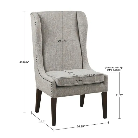 Heather High Wingback Dining Chair-Kirkland's Home Fashion