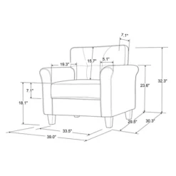 Heather Rolled Arms Accent Chair-Kirkland's Home Best Sale