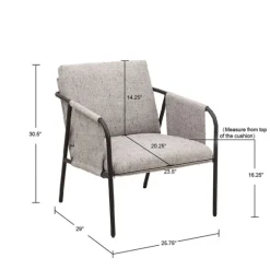 Heathered Exposed Frame Accent Chair-Kirkland's Home Discount