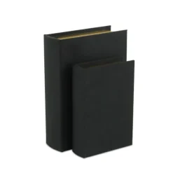 Heathered Linen Book Boxes, Set Of 2-Kirkland's Home Store
