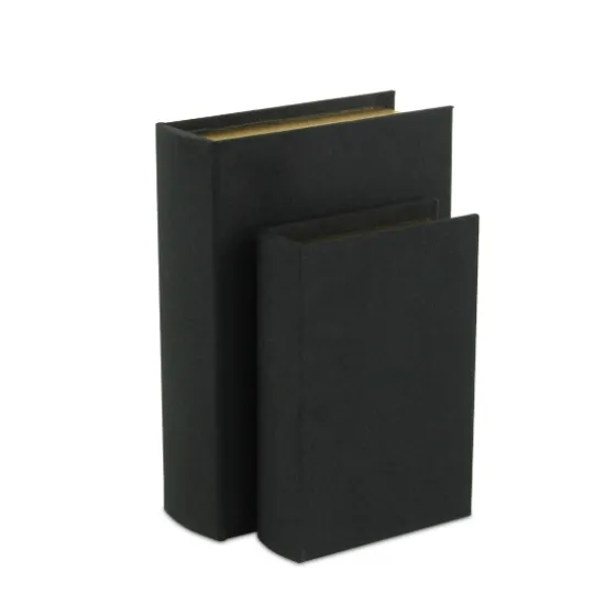Heathered Linen Book Boxes, Set Of 2-Kirkland's Home Store