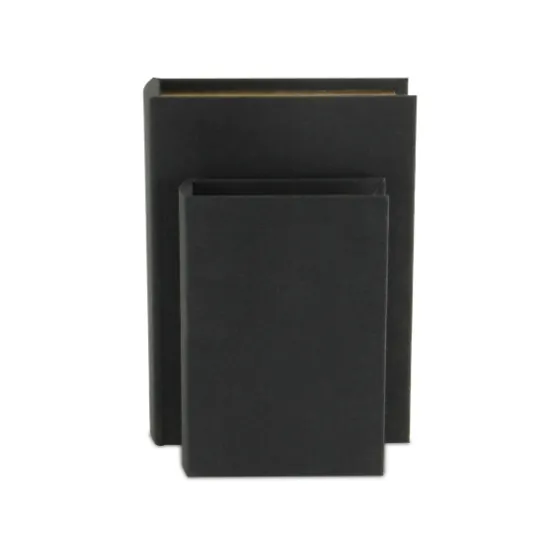Heathered Linen Book Boxes, Set Of 2-Kirkland's Home Store
