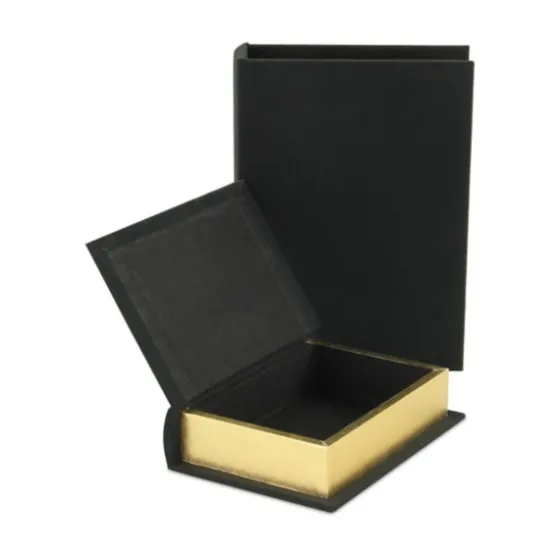 Heathered Linen Book Boxes, Set Of 2-Kirkland's Home Store
