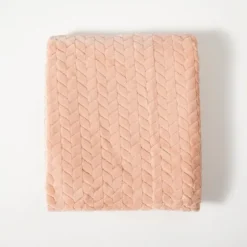 Heavenly Herringbone Plush Throw-Kirkland's Home Outlet