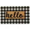 Hello Buffalo Check Doormat-Kirkland's Home Sale